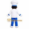 White Chef Mascot Costume with Custom Logo White Chef Mascot Costume with Custom Logo