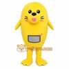 Yellow Seal Mascot Costume with Custom Logo