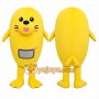 Yellow Seal Mascot Costume with Custom Logo