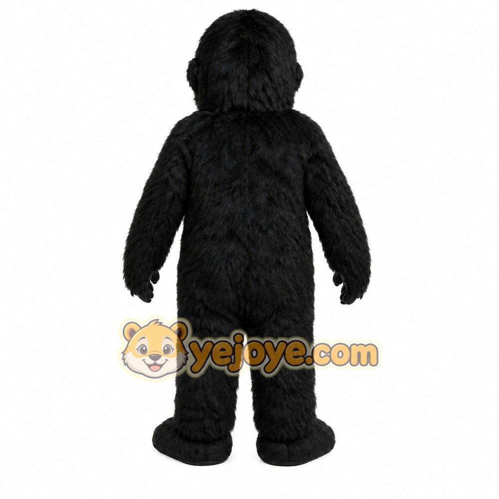 Black Gorilla Mascot Costume with Custom Logo Black Gorilla Mascot Costume with Custom Logo