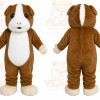 Brown Dog Mascot Costume with Custom Logo