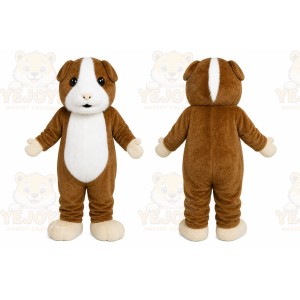 Brown Dog Mascot Costume with Custom Logo