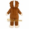 Brown Dog Mascot Costume with Custom Logo Brown Dog Mascot Costume with Custom Logo