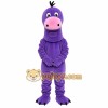 Purple Dinosaur Mascot Costume with Custom Logo Purple Dinosaur Mascot Costume with Custom Logo