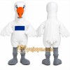 White Bird Mascot Costume with Custom Logo White Bird Mascot Costume with Custom Logo