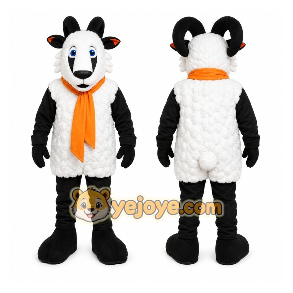 White Ram Mascot Costume for School Events