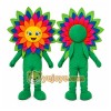 Green Flower Mascot Costume for Children's Events