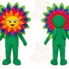 Green Flower Mascot Costume for Children's Events
