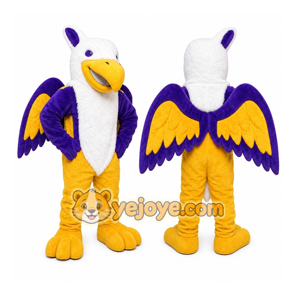 Yellow Griffin Or Gryphon Mascot Costume for School Events Yellow Griffin Or Gryphon Mascot Costume for School Events