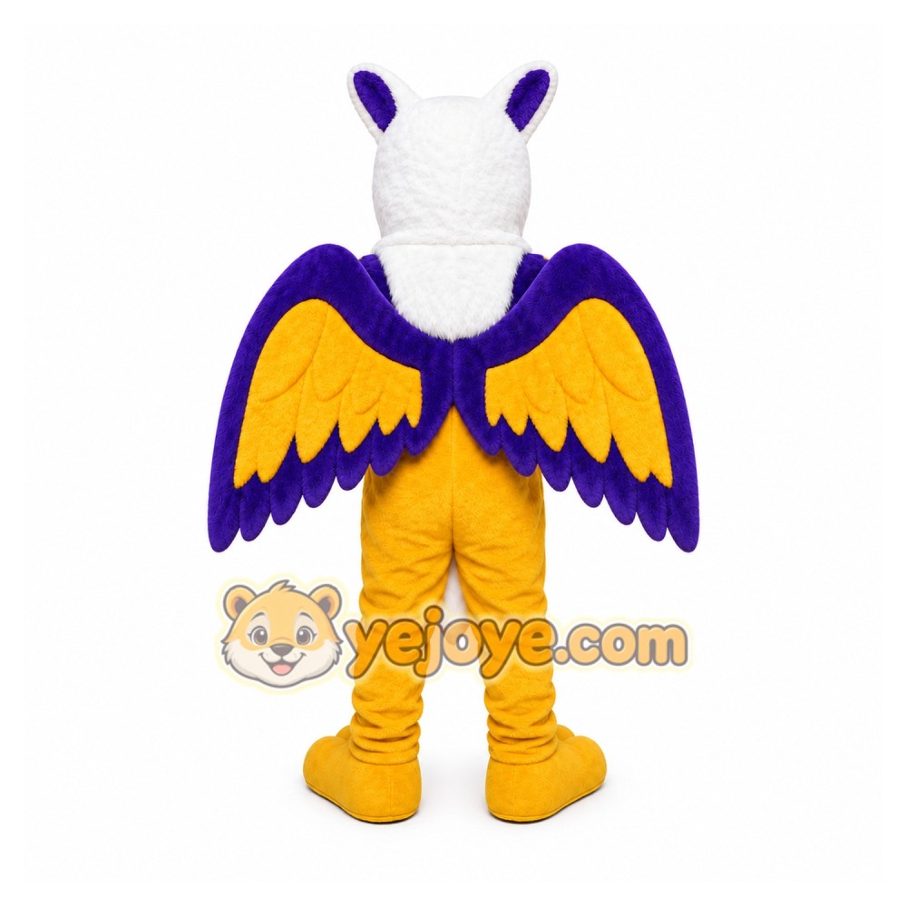 Yellow Griffin Or Gryphon Mascot Costume for School Events Yellow Griffin Or Gryphon Mascot Costume for School Events