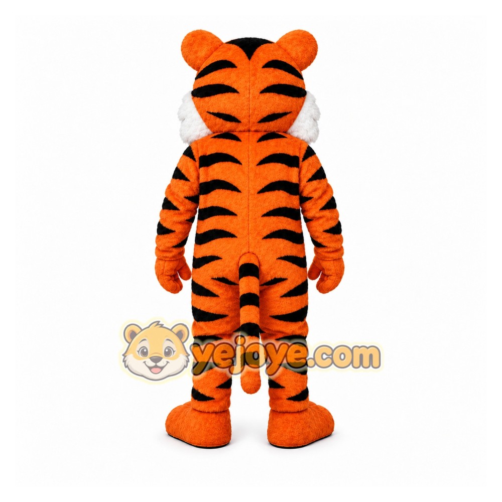Orange Tiger Mascot Costume for Sports Events