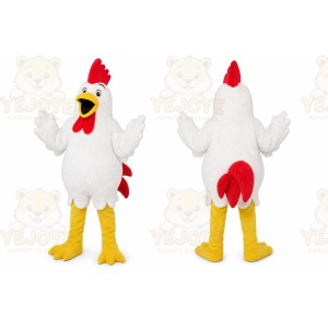 White Chicken Mascot Costume for Restaurant Promotions