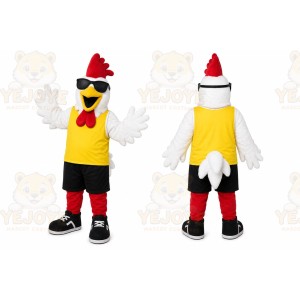 White Chicken Mascot Costume for Sports Events