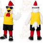White Chicken Mascot Costume for Sports Events