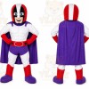 Purple Superhero Mascot Costume for Events and Promotions