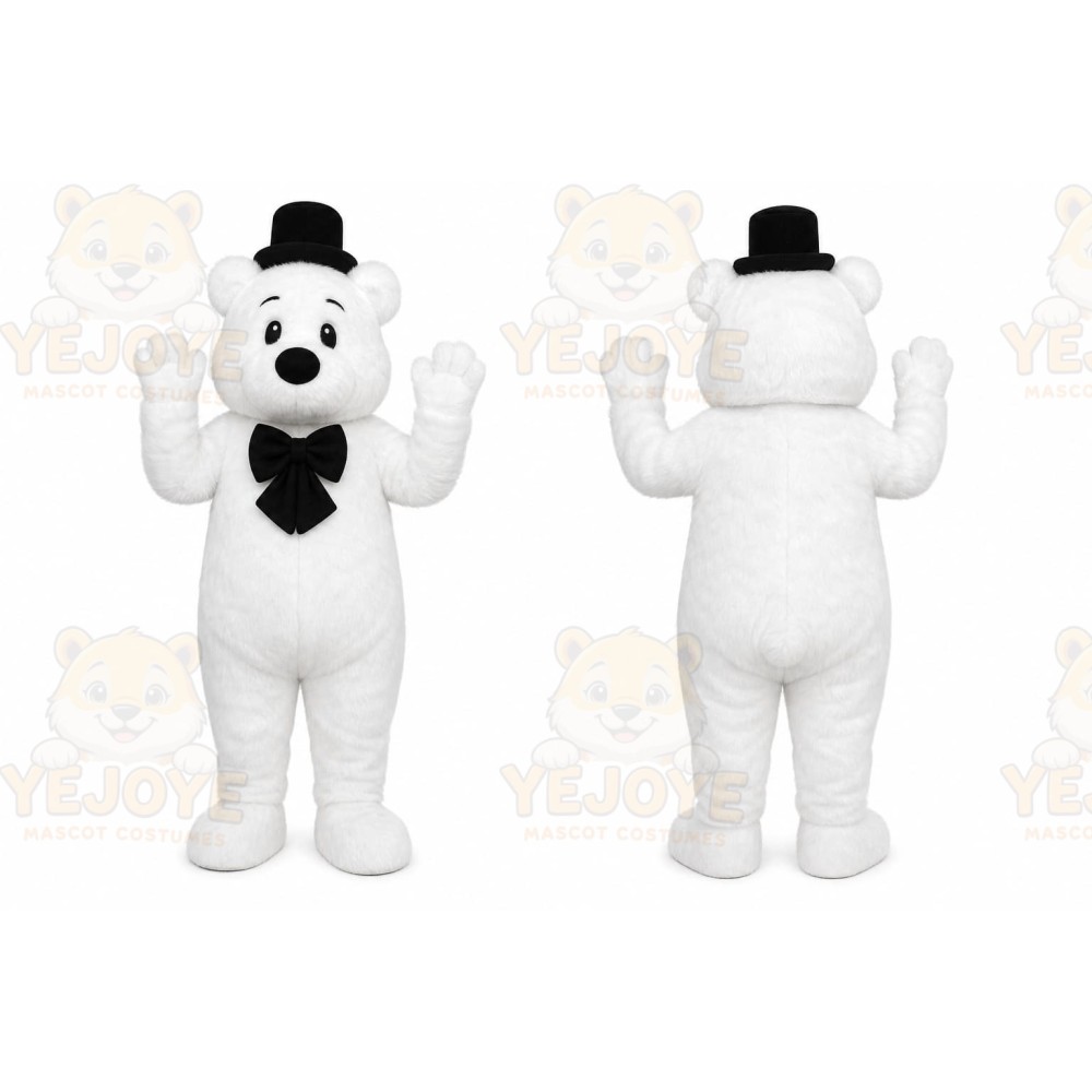 White Bear Mascot Costume for Corporate Events