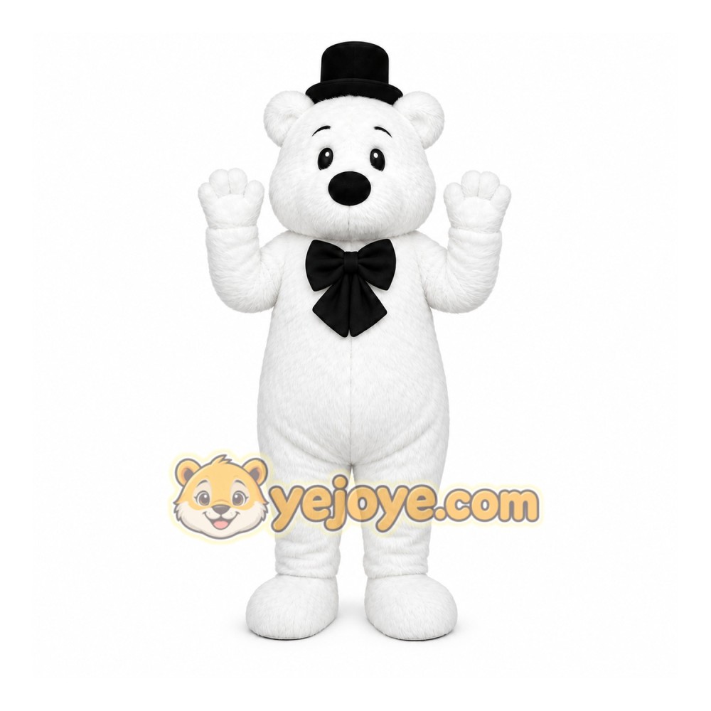 White Bear Mascot Costume for Corporate Events White Bear Mascot Costume for Corporate Events