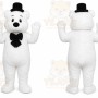 White Bear Mascot Costume for Corporate Events