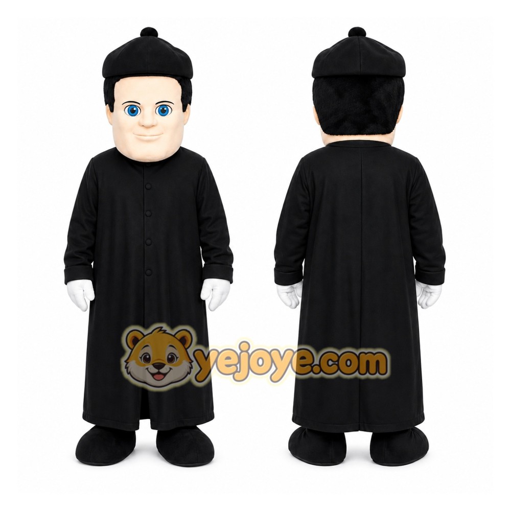 Black Person In Robe Mascot Costume for Events and Promotions Black Person In Robe Mascot Costume for Events and Promotions