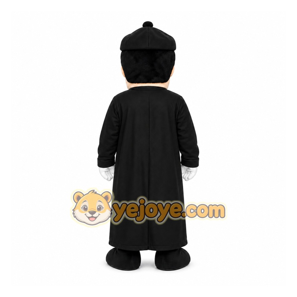 Black Person In Robe Mascot Costume for Events and Promotions Black Person In Robe Mascot Costume for Events and Promotions