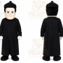 Black Person In Robe Mascot Costume for Events and Promotions