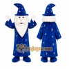 Blue Wizard Mascot Costume for Holiday Events Blue Wizard Mascot Costume for Holiday Events