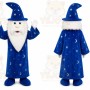 Blue Wizard Mascot Costume for Holiday Events