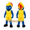 Yellow Flame Character Mascot Costume for Sports Events Yellow Flame Character Mascot Costume for Sports Events