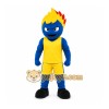 Yellow Flame Character Mascot Costume for Sports Events Yellow Flame Character Mascot Costume for Sports Events
