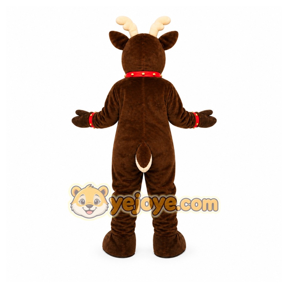Brown Reindeer Mascot Costume for Holiday Events Brown Reindeer Mascot Costume for Holiday Events