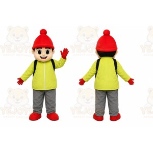Red Child Character Mascot Costume for Children's Events
