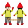 Red Child Character Mascot Costume for Children's Events