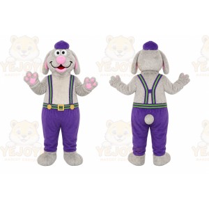 Gray Dog Mascot Costume for Children's Events