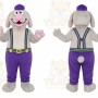 Gray Dog Mascot Costume for Children's Events