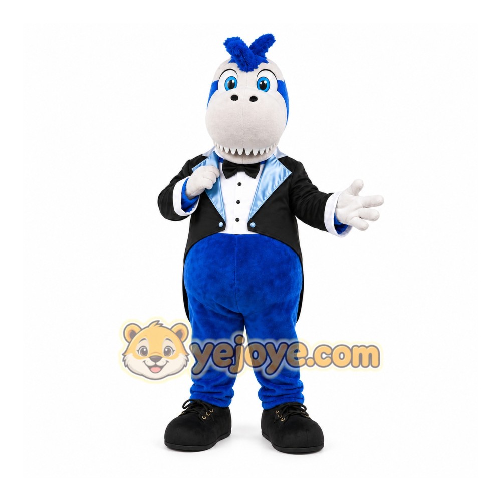 Blue Dinosaur Mascot Costume for Children's Events Blue Dinosaur Mascot Costume for Children's Events