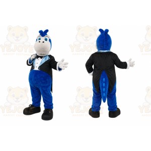 Blue Dinosaur Mascot Costume for Children's Events