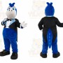 Blue Dinosaur Mascot Costume for Children's Events