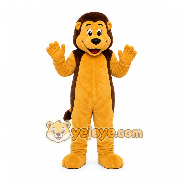Brown Lion Mascot Costume for Children's Events
