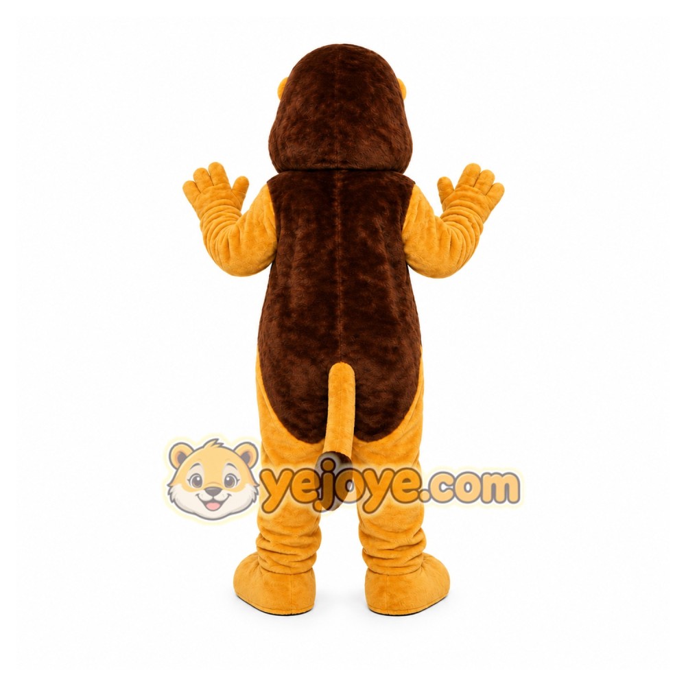 Brown Lion Mascot Costume for Children's Events Brown Lion Mascot Costume for Children's Events