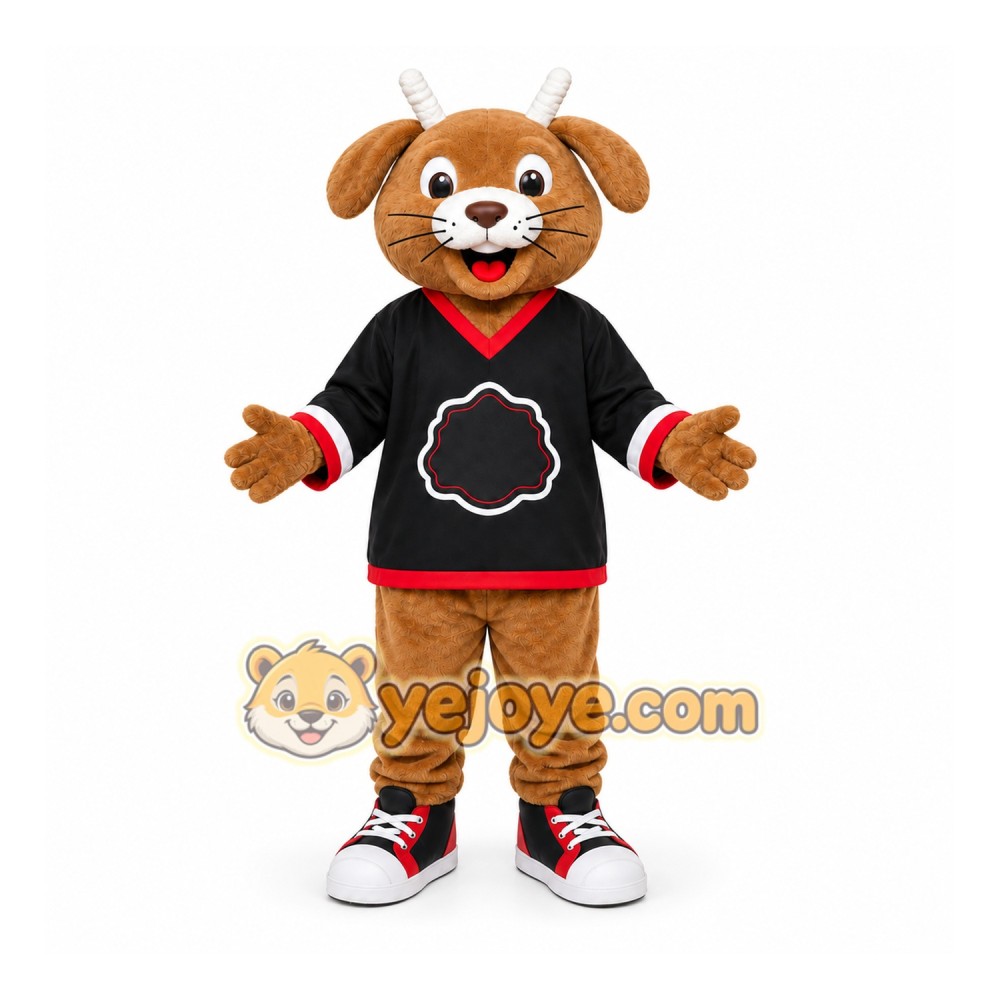 Brown Goat Mascot Costume for Sports Events Brown Goat Mascot Costume for Sports Events