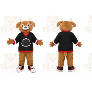 Brown Goat Mascot Costume for Sports Events