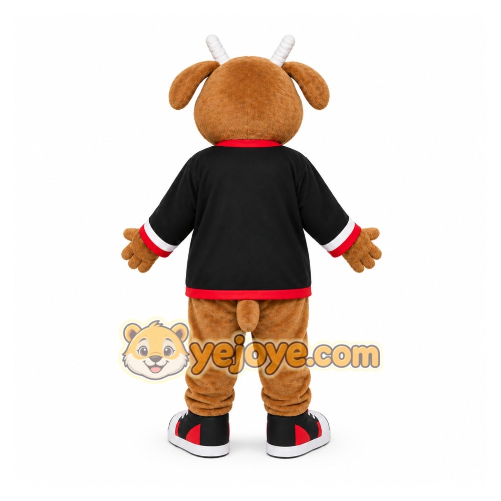 Brown Goat Mascot Costume for Sports Events Brown Goat Mascot Costume for Sports Events
