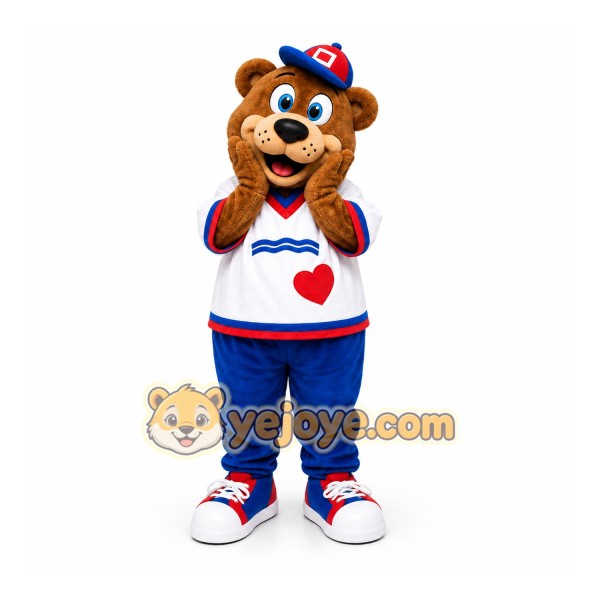 Brown Bear Mascot Costume for Sports Events