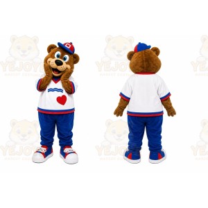 Brown Bear Mascot Costume for Sports Events