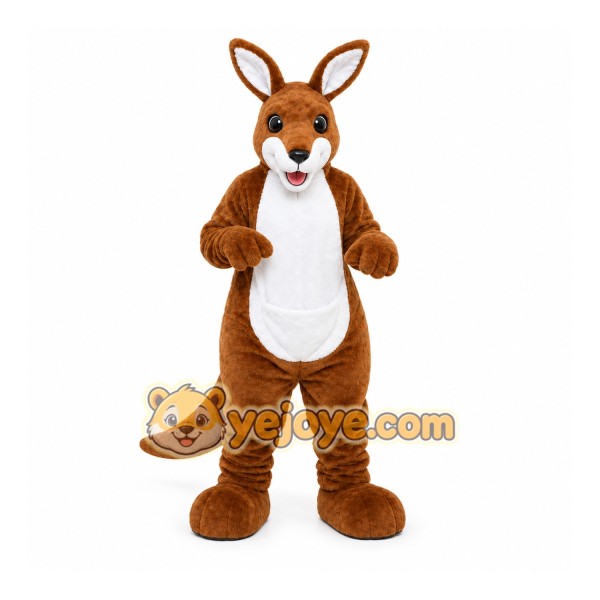 Brown Kangaroo Mascot Costume for Children's Events