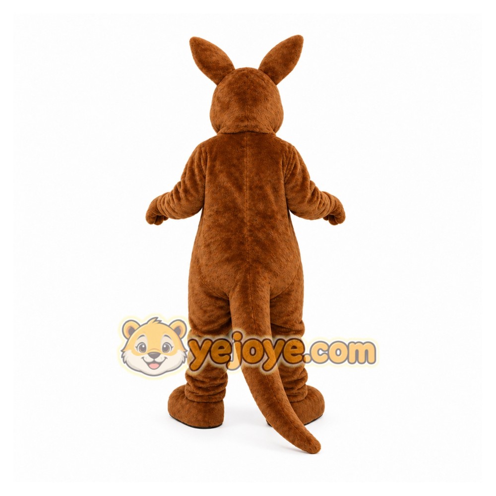 Brown Kangaroo Mascot Costume for Children's Events Brown Kangaroo Mascot Costume for Children's Events
