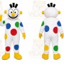 White Polka Dot Clown Mascot Costume for Events and Promotions