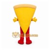 Red Pizza Slice Mascot Costume for Restaurant Promotions Red Pizza Slice Mascot Costume for Restaurant Promotions
