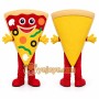 Red Pizza Slice Mascot Costume for Restaurant Promotions
