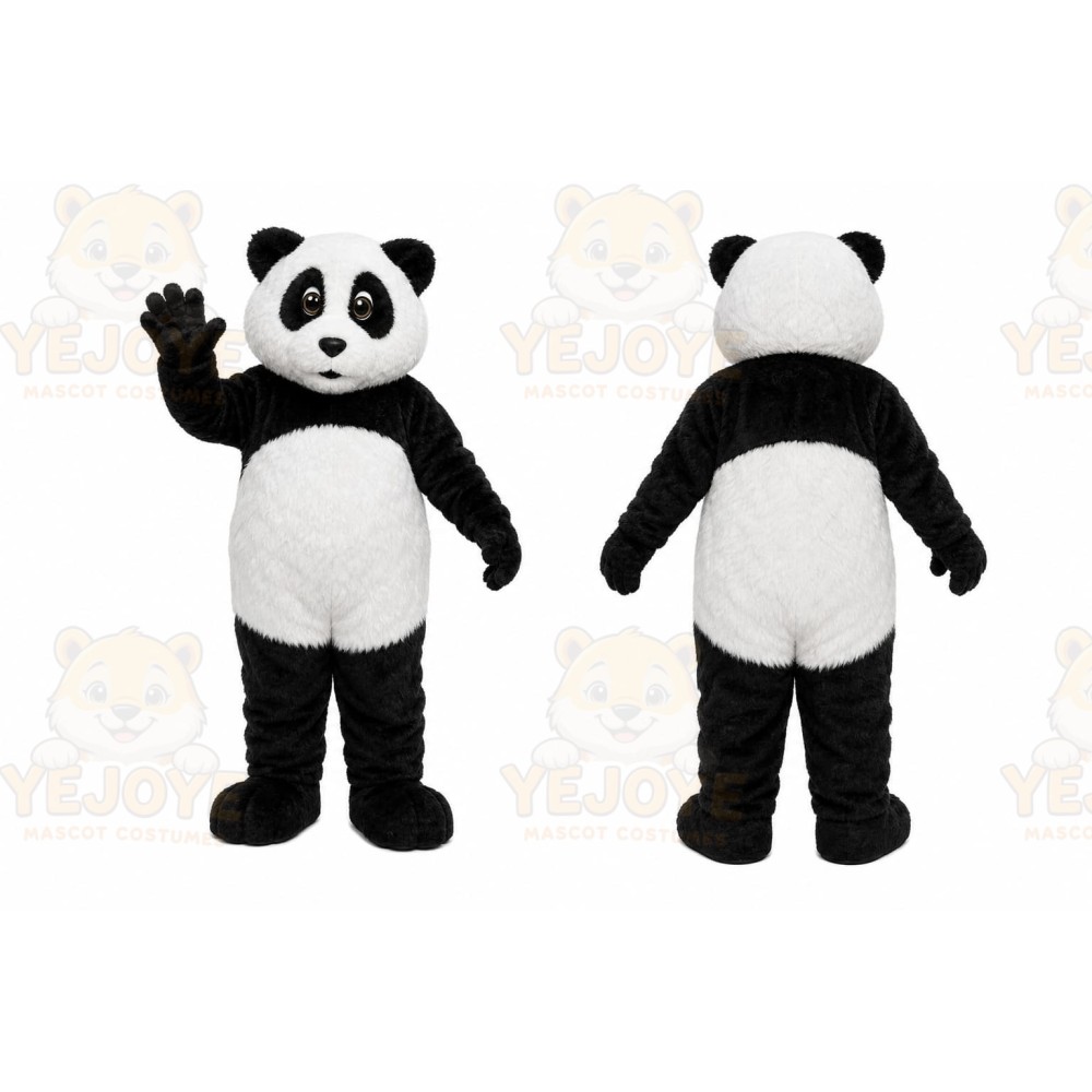 Black Panda Mascot Costume for Children's Events